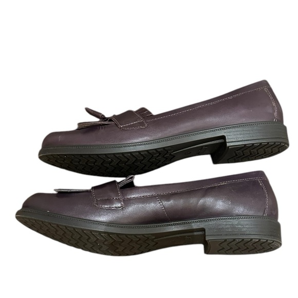 Hotter Hamlet Purple Leather Tassel Loafers US Sz 10 UK 8 Academia classic EUC - Picture 6 of 8